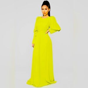 NWT Fashion Nova Neon dress Sz L